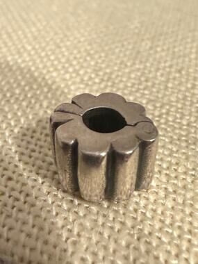 Vintage Pandora 925 ALE Sterling Silver Floral Spacer Charm